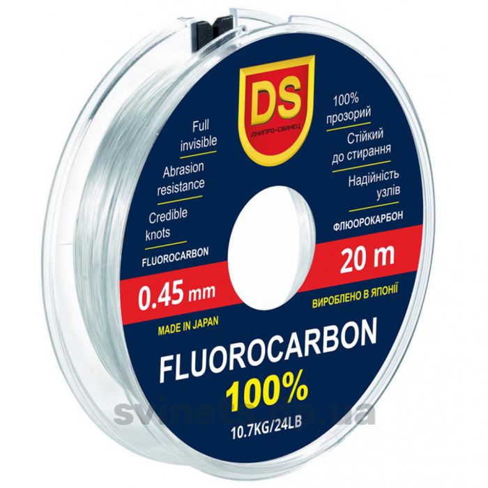 FLUOROCARBON DS (test 2,2Lb/1,0 kg) 20 м /0,12mm